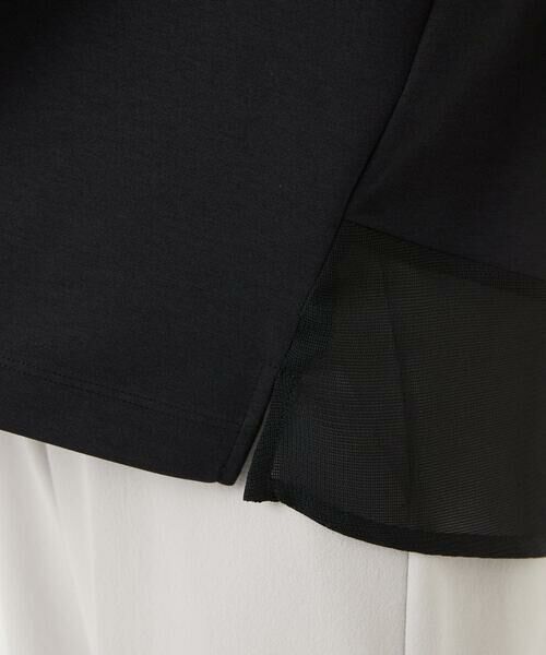 Maison de CINQ / メゾン ドゥ サンク カットソー | [日本製/接触冷感]シアーコンビジャージープルオーバー | 詳細12