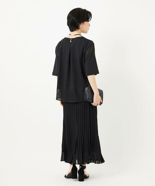 Maison de CINQ / メゾン ドゥ サンク カットソー | [日本製/接触冷感]シアーコンビジャージープルオーバー | 詳細15