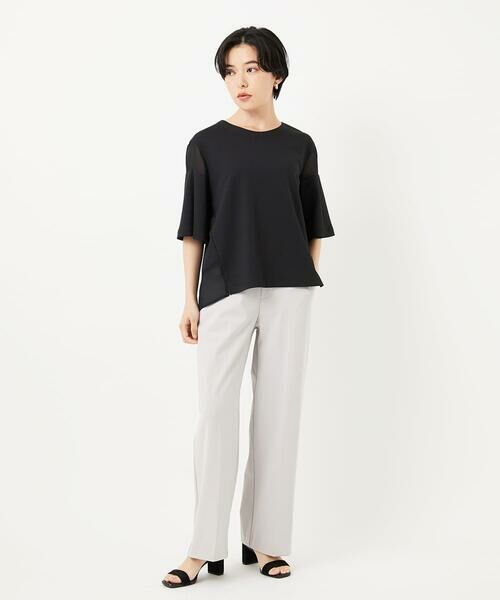 Maison de CINQ / メゾン ドゥ サンク カットソー | [日本製/接触冷感]シアーコンビジャージープルオーバー | 詳細16