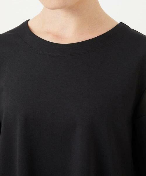 Maison de CINQ / メゾン ドゥ サンク カットソー | [日本製/接触冷感]シアーコンビジャージープルオーバー | 詳細9