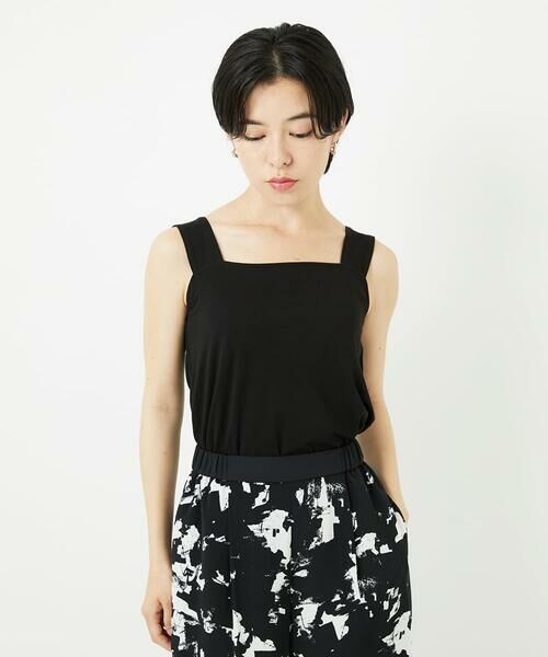 Maison de CINQ / メゾン ドゥ サンク カットソー | [2点セット]チュールテープ刺繍タンク付きノースリーブプルオーバー | 詳細11