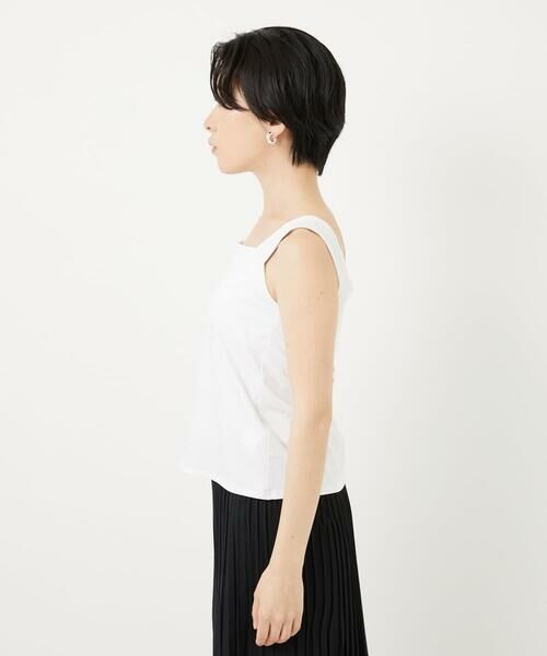 Maison de CINQ / メゾン ドゥ サンク カットソー | [2点セット]チュールテープ刺繍タンク付きノースリーブプルオーバー | 詳細15