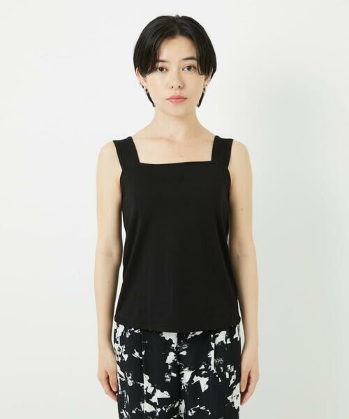 Maison de CINQ / メゾン ドゥ サンク カットソー | [2点セット]チュールテープ刺繍タンク付きノースリーブプルオーバー | 詳細20