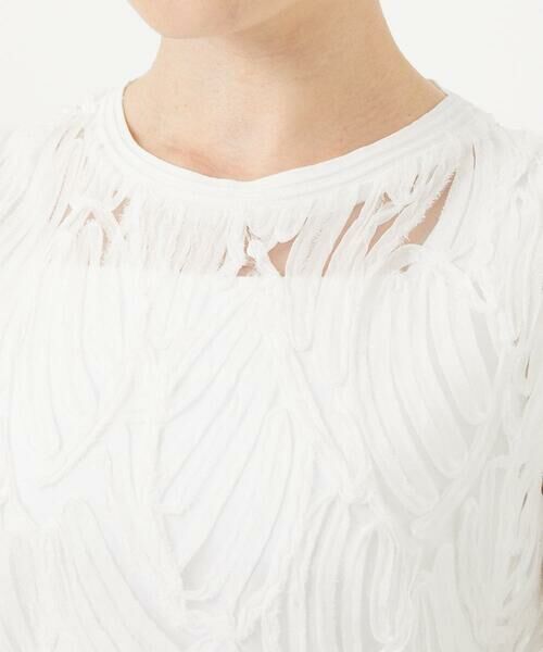 Maison de CINQ / メゾン ドゥ サンク カットソー | [2点セット]チュールテープ刺繍タンク付きノースリーブプルオーバー | 詳細5