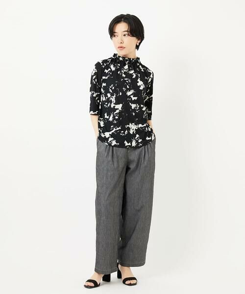 Maison de CINQ / メゾン ドゥ サンク カットソー | [日本製]ギャザーハイネック5分袖カットソー | 詳細10