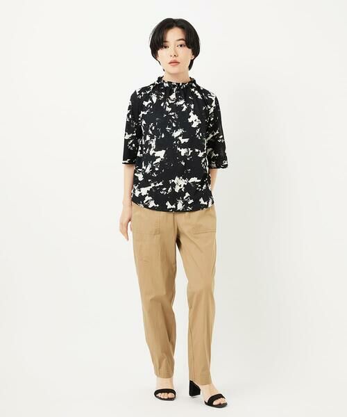 Maison de CINQ / メゾン ドゥ サンク カットソー | [日本製]ギャザーハイネック5分袖カットソー | 詳細13