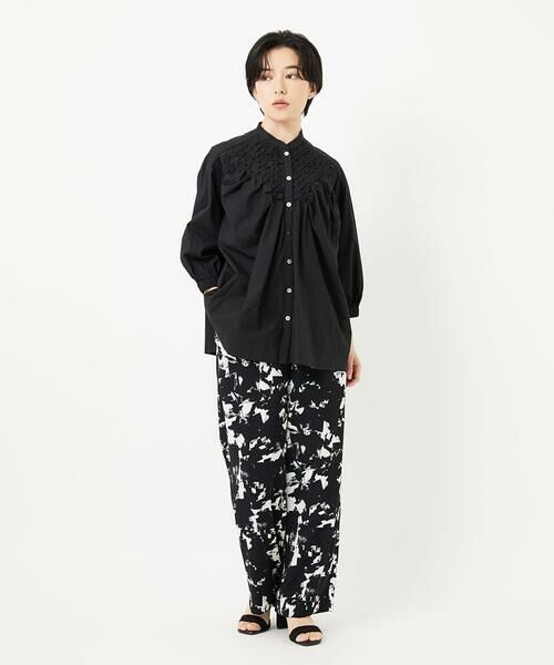 Maison de CINQ / メゾン ドゥ サンク チノ・ワークパンツ | [日本製]ブラッシュパターンワイドストレートパンツ | 詳細16