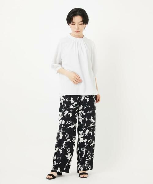 Maison de CINQ / メゾン ドゥ サンク チノ・ワークパンツ | [日本製]ブラッシュパターンワイドストレートパンツ | 詳細23