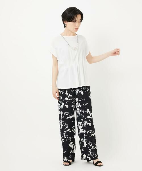 Maison de CINQ / メゾン ドゥ サンク チノ・ワークパンツ | [日本製]ブラッシュパターンワイドストレートパンツ | 詳細24