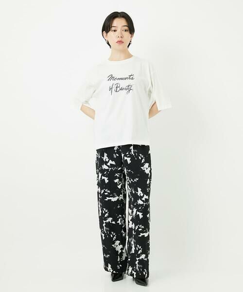 Maison de CINQ / メゾン ドゥ サンク チノ・ワークパンツ | [日本製]ブラッシュパターンワイドストレートパンツ | 詳細3