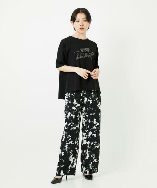 Maison de CINQ / メゾン ドゥ サンク チノ・ワークパンツ | [日本製]ブラッシュパターンワイドストレートパンツ | 詳細5