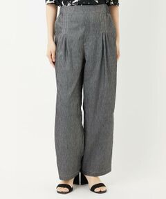 Maison de CINQ / メゾン ドゥ サンク その他パンツ | [日本製]デニムライクリネンワイドパンツ