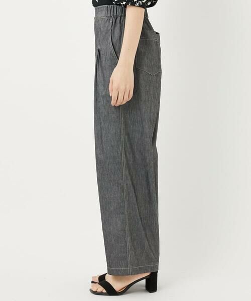 Maison de CINQ / メゾン ドゥ サンク その他パンツ | [日本製]デニムライクリネンワイドパンツ | 詳細4