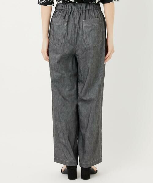 Maison de CINQ / メゾン ドゥ サンク その他パンツ | [日本製]デニムライクリネンワイドパンツ | 詳細5