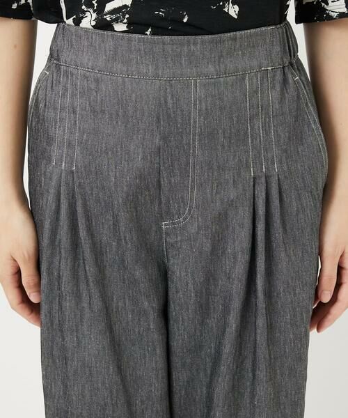 Maison de CINQ / メゾン ドゥ サンク その他パンツ | [日本製]デニムライクリネンワイドパンツ | 詳細7