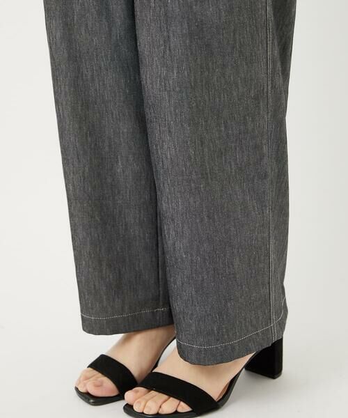 Maison de CINQ / メゾン ドゥ サンク その他パンツ | [日本製]デニムライクリネンワイドパンツ | 詳細9