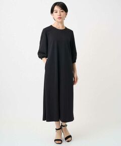 Maison de CINQ / メゾン ドゥ サンク ロング・マキシ丈ワンピース | [接触冷感] [日本製]ストレッチランタンスリーブナローワンピース