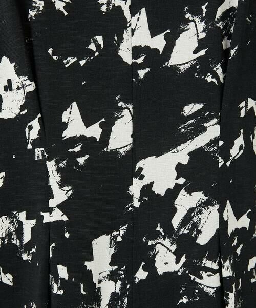 Maison de CINQ / メゾン ドゥ サンク ロング・マキシ丈ワンピース | [日本製]ブラッシュパターンフレンチスリーブワンピース | 詳細8