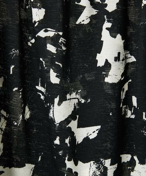 Maison de CINQ / メゾン ドゥ サンク ロング・マキシ丈ワンピース | [日本製]ブラッシュパターンフレンチスリーブワンピース | 詳細9