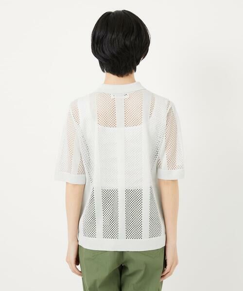 Maison de CINQ / メゾン ドゥ サンク カーディガン・ボレロ | ラメ襟付きシアーメッシュニット羽織 | 詳細9