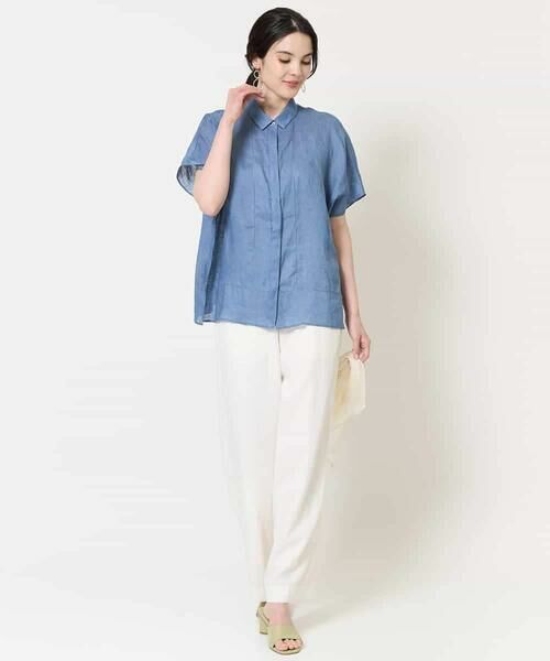 Maison de CINQ / メゾン ドゥ サンク シャツ・ブラウス | [吸水速乾]リネンワイドシルエットブラウス | 詳細14