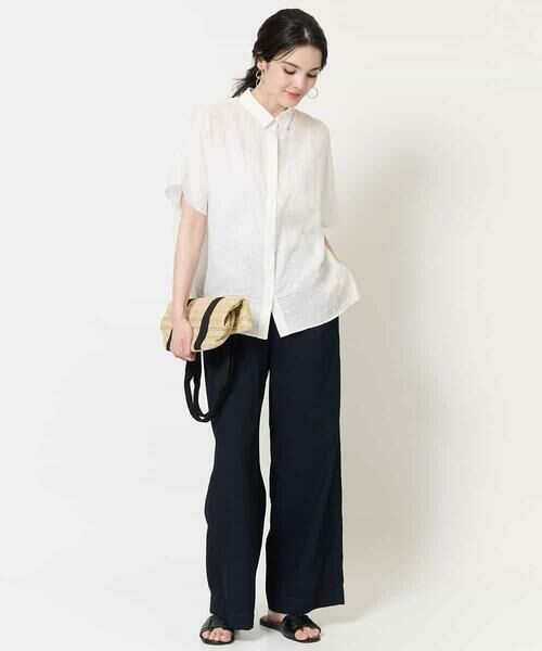 Maison de CINQ / メゾン ドゥ サンク シャツ・ブラウス | [吸水速乾]リネンワイドシルエットブラウス | 詳細24