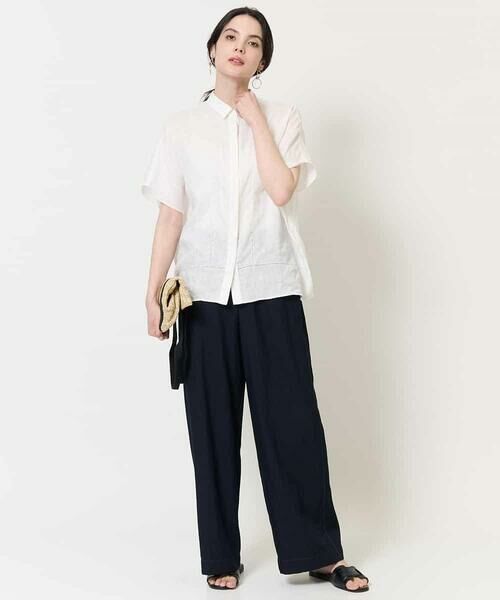 Maison de CINQ / メゾン ドゥ サンク シャツ・ブラウス | [吸水速乾]リネンワイドシルエットブラウス | 詳細25