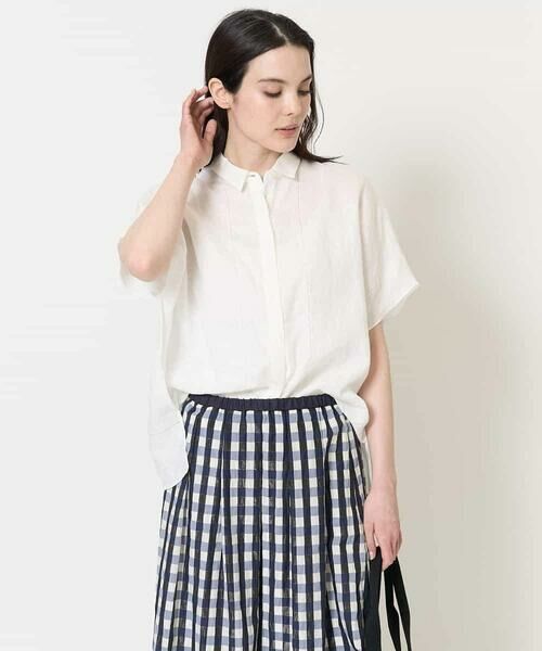 Maison de CINQ / メゾン ドゥ サンク シャツ・ブラウス | [吸水速乾]リネンワイドシルエットブラウス | 詳細5