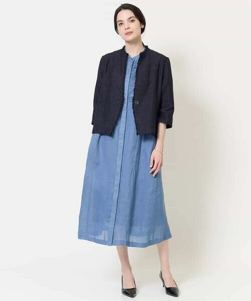 Maison de CINQ / メゾン ドゥ サンク ロング・マキシ丈ワンピース | [吸水速乾]リネンリラクシーワンピース | 詳細12