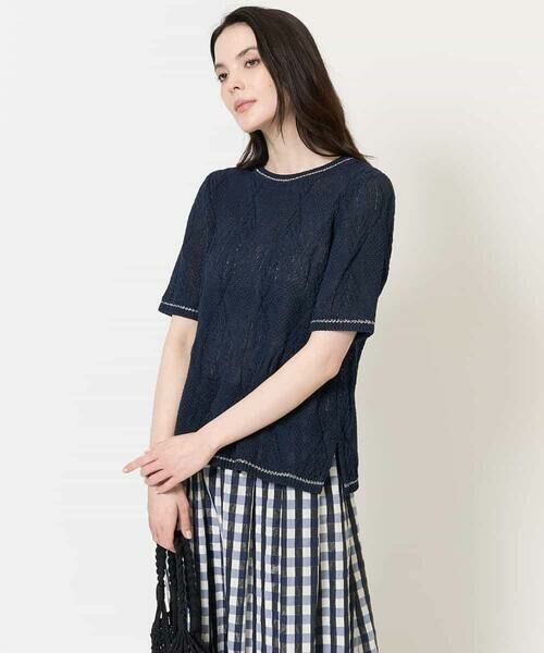 Maison de CINQ / メゾン ドゥ サンク ニット・セーター | ラメデザインサマーニット | 詳細16