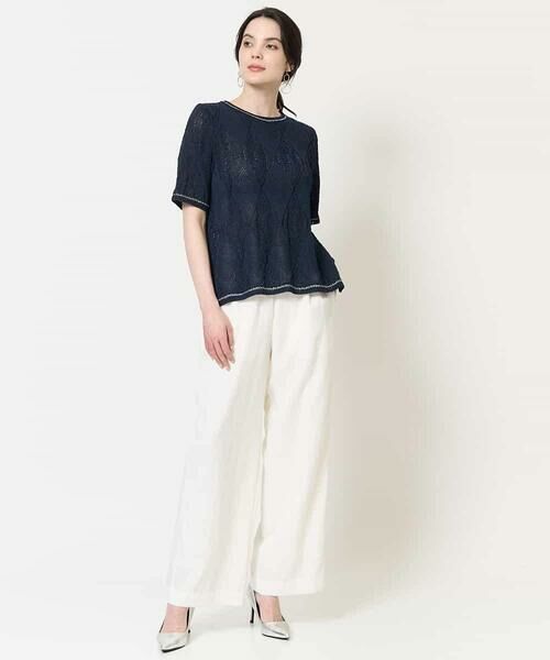 Maison de CINQ / メゾン ドゥ サンク ニット・セーター | ラメデザインサマーニット | 詳細2