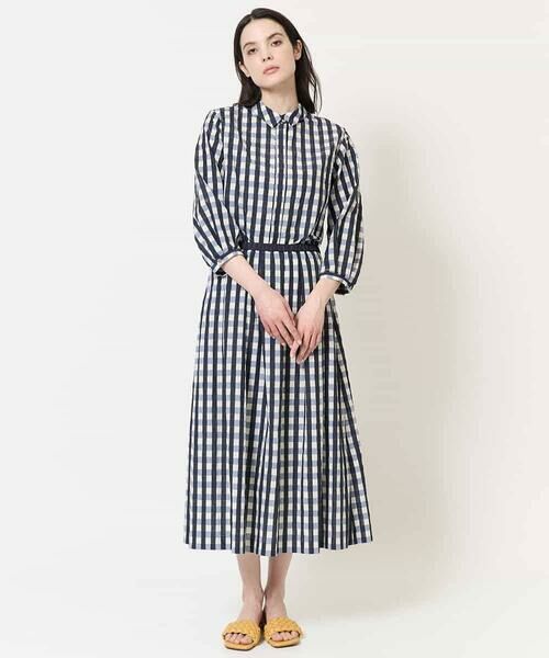 Maison de CINQ / メゾン ドゥ サンク ロング・マキシ丈スカート | [セットアップ対応]シャンブレーチェックスカート | 詳細24