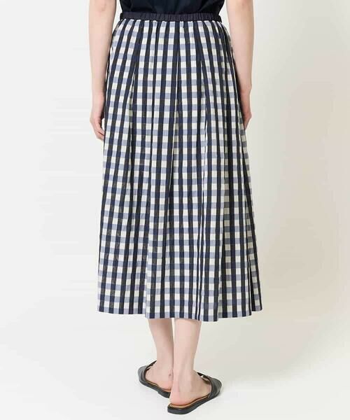 Maison de CINQ / メゾン ドゥ サンク ロング・マキシ丈スカート | [セットアップ対応]シャンブレーチェックスカート | 詳細3