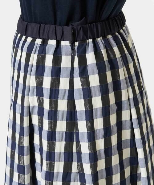 Maison de CINQ / メゾン ドゥ サンク ロング・マキシ丈スカート | [セットアップ対応]シャンブレーチェックスカート | 詳細5