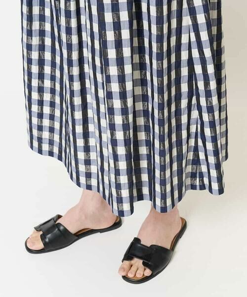 Maison de CINQ / メゾン ドゥ サンク ロング・マキシ丈スカート | [セットアップ対応]シャンブレーチェックスカート | 詳細6