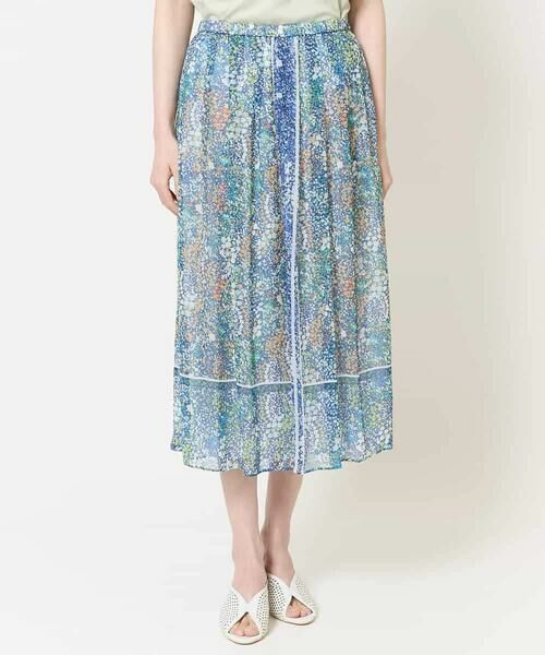 Maison de CINQ / メゾン ドゥ サンク ロング・マキシ丈スカート | [セットアップ対応]フローラルドットプリントスカート | 詳細1