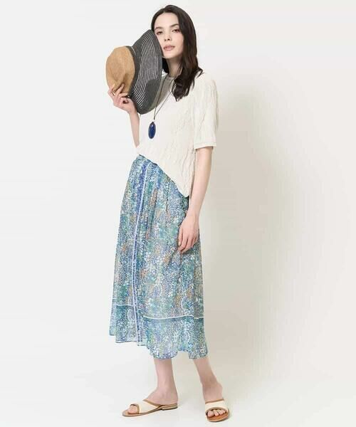 Maison de CINQ / メゾン ドゥ サンク ロング・マキシ丈スカート | [セットアップ対応]フローラルドットプリントスカート | 詳細12