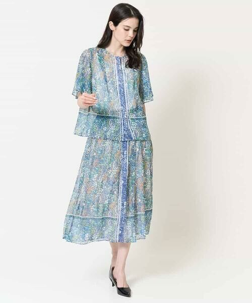 Maison de CINQ / メゾン ドゥ サンク ロング・マキシ丈スカート | [セットアップ対応]フローラルドットプリントスカート | 詳細15