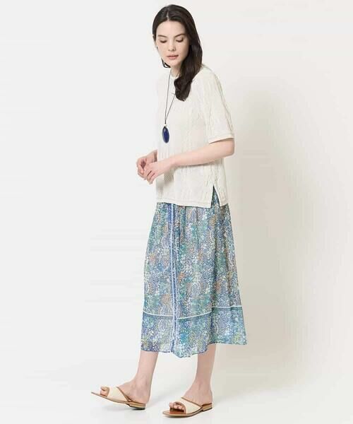 Maison de CINQ / メゾン ドゥ サンク ロング・マキシ丈スカート | [セットアップ対応]フローラルドットプリントスカート | 詳細9