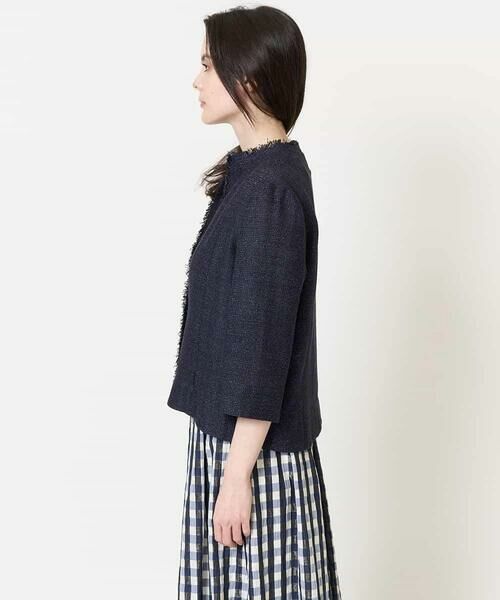 Maison de CINQ / メゾン ドゥ サンク ノーカラージャケット | ノーカラージャケット | 詳細2