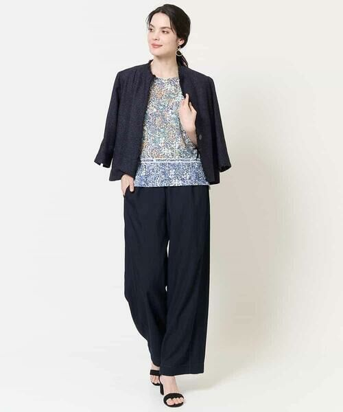 Maison de CINQ / メゾン ドゥ サンク カットソー | [セットアップ対応]フローラルドットプリントカットソー | 詳細12