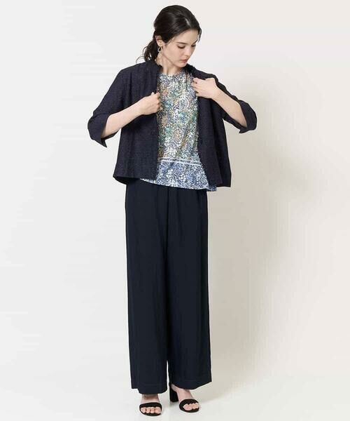 Maison de CINQ / メゾン ドゥ サンク カットソー | [セットアップ対応]フローラルドットプリントカットソー | 詳細15