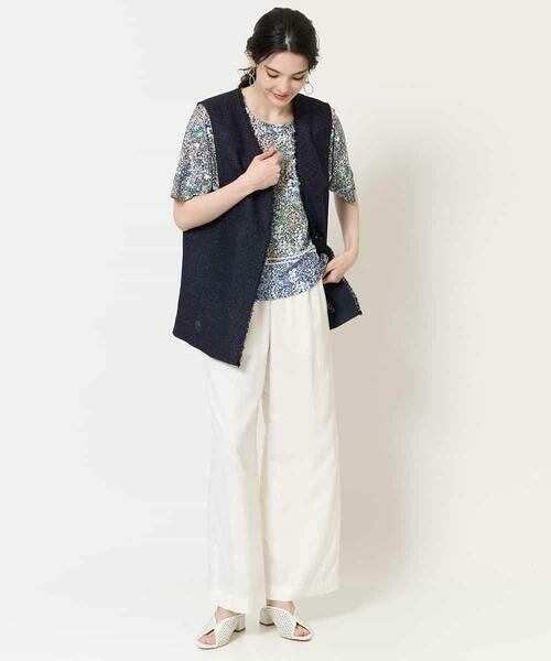 Maison de CINQ / メゾン ドゥ サンク カットソー | [セットアップ対応]フローラルドットプリントカットソー | 詳細22