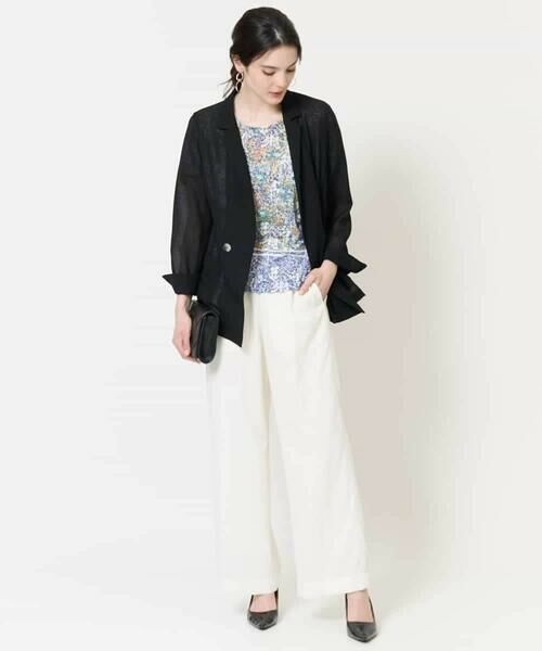 Maison de CINQ / メゾン ドゥ サンク カットソー | [セットアップ対応]フローラルドットプリントカットソー | 詳細24