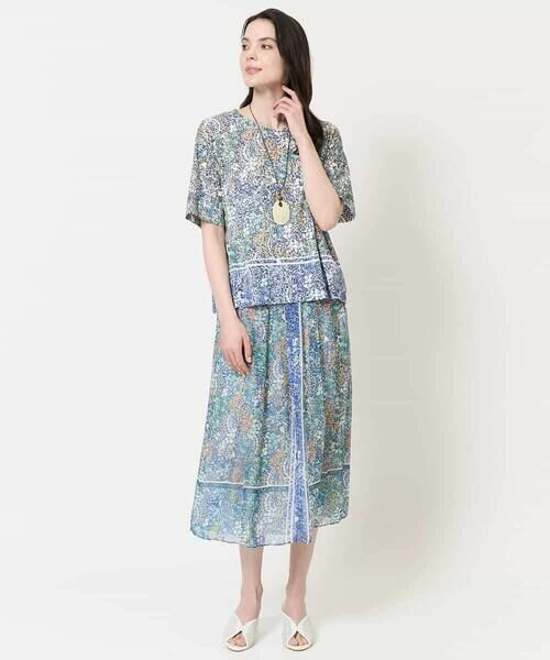 Maison de CINQ / メゾン ドゥ サンク カットソー | [セットアップ対応]フローラルドットプリントカットソー | 詳細26