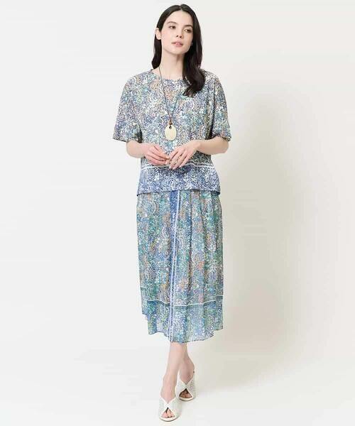 Maison de CINQ / メゾン ドゥ サンク カットソー | [セットアップ対応]フローラルドットプリントカットソー | 詳細27