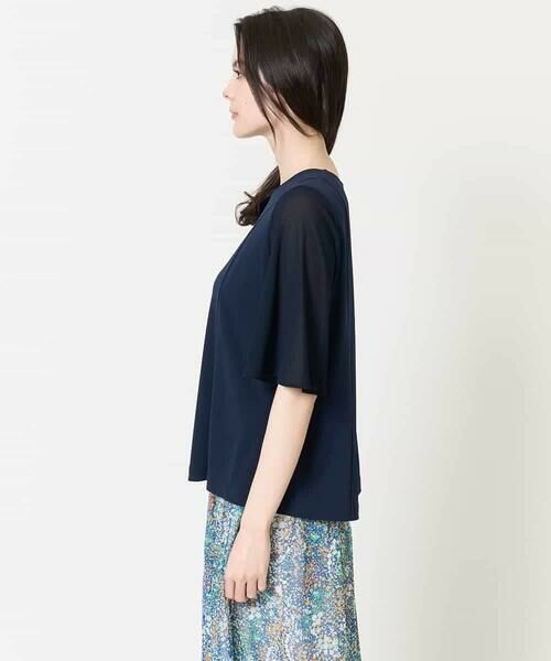 Maison de CINQ / メゾン ドゥ サンク カットソー | [接触冷感･吸汗速乾/アンサンブル対応]フレアスリーブカットソー | 詳細10