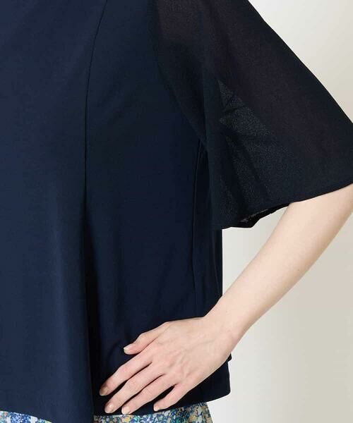 Maison de CINQ / メゾン ドゥ サンク カットソー | [接触冷感･吸汗速乾/アンサンブル対応]フレアスリーブカットソー | 詳細13