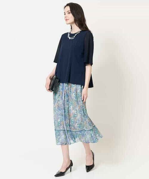 Maison de CINQ / メゾン ドゥ サンク カットソー | [接触冷感･吸汗速乾/アンサンブル対応]フレアスリーブカットソー | 詳細16