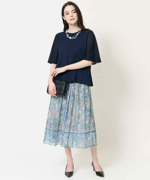 Maison de CINQ / メゾン ドゥ サンク カットソー | [接触冷感･吸汗速乾/アンサンブル対応]フレアスリーブカットソー | 詳細17